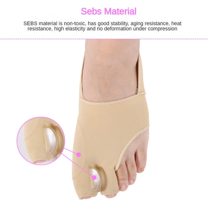 2Pcs=1Pair Hallux Valgus Bunion Corrector Silicone Gel Big Toes Separators Splint Feet Straightener Bone Thumb Foot Care Tools